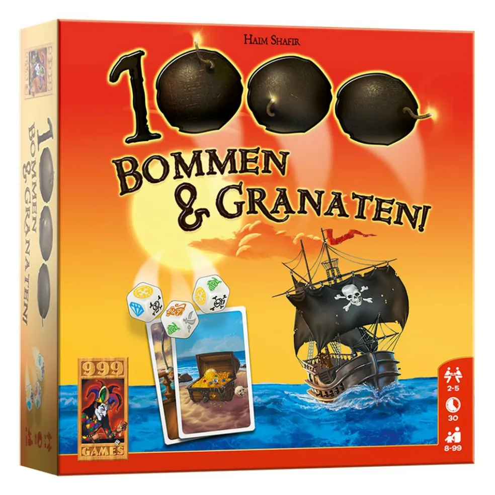 999 Games 1000 Bommen & Granaten! dobbelspel