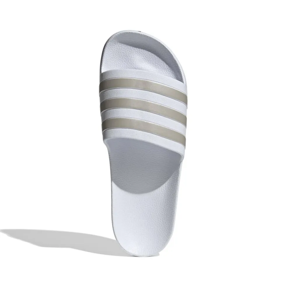 Adidas Adilette Aqua slippers cloud white platinum metallic