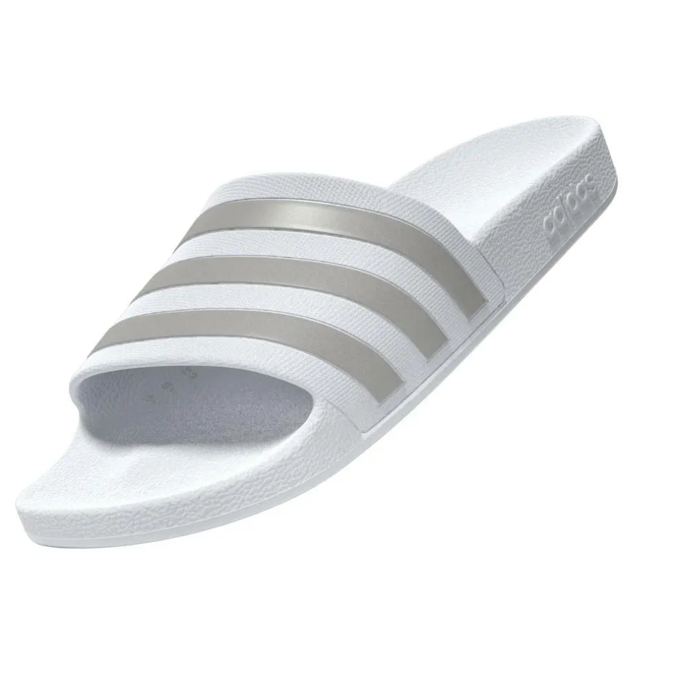 Adidas Adilette Aqua slippers cloud white platinum metallic