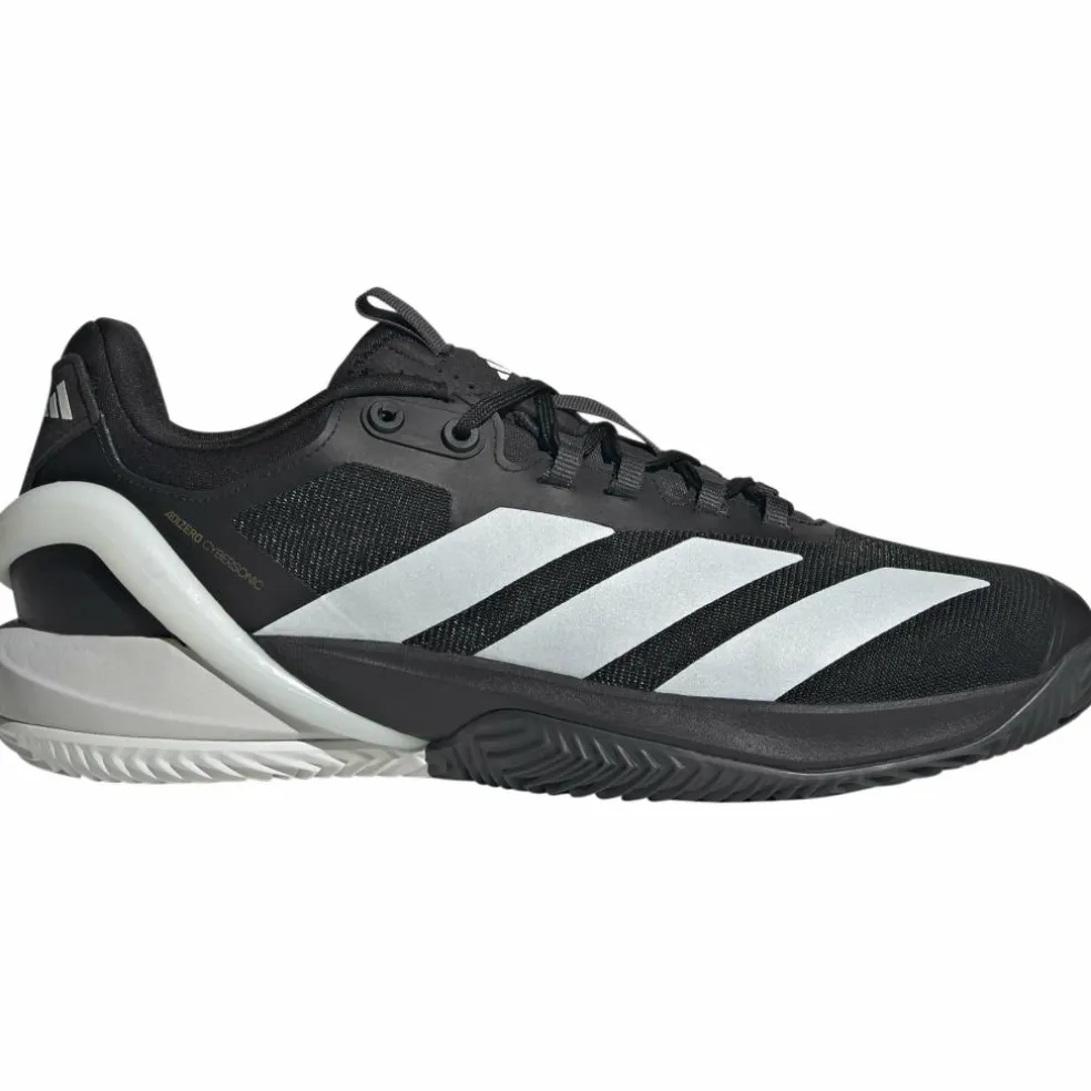 Adidas Adizero Cybersonic 2 Clay tennisschoenen heren core black zero metalic carbon