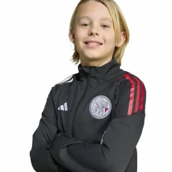Adidas Ajax Tiro 25 trainingsjack junior black white bold red