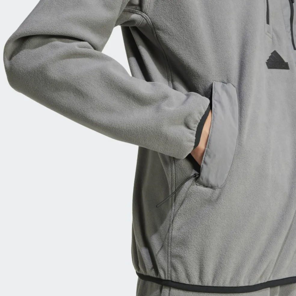 Adidas City Escape Polar fleece sweater heren grey four