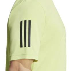 Adidas Club 3-Stripes tennisshirt heren pulse lime