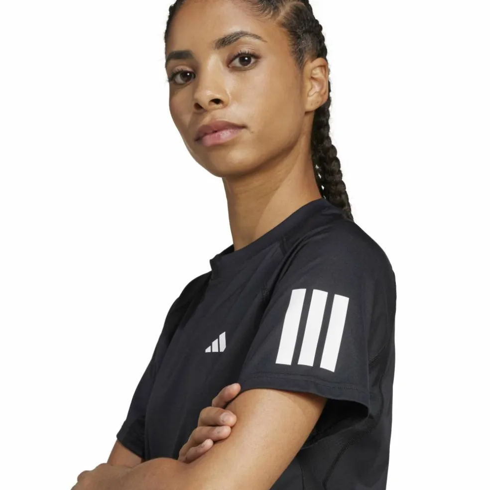 Adidas Club 3-stripes tennisshirt dames black