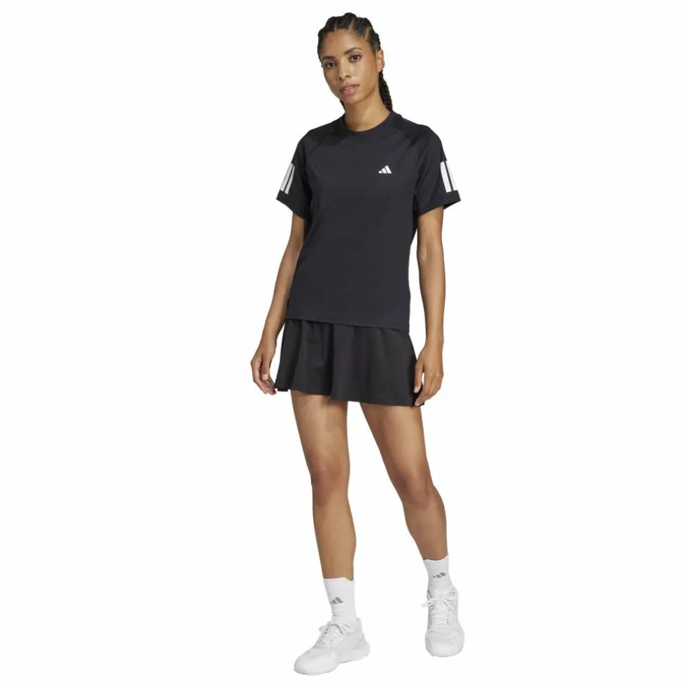 Adidas Club 3-stripes tennisshirt dames black