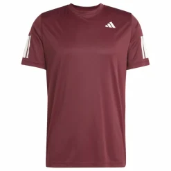 Adidas Club 3-stripes tennisshirt heren shadow red