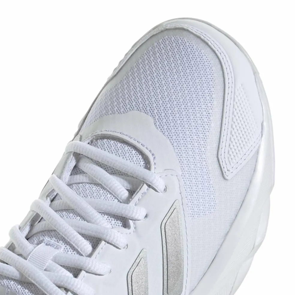 Adidas Courtjam Control 3 Clay tennisschoenen dames cloud white silver metallic grey one