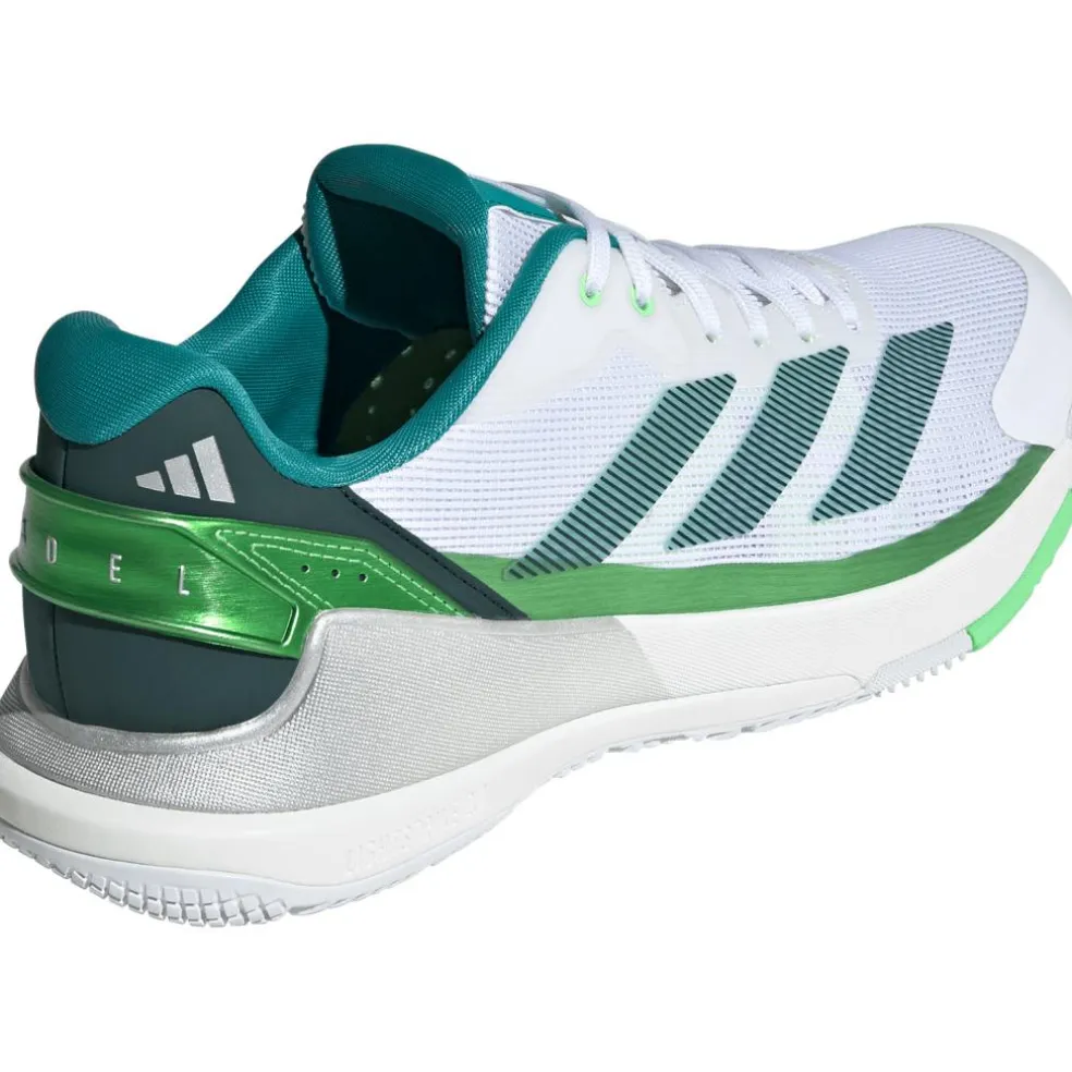 Adidas Crazyquick padelschoenen heren cloud white aurora ivy lime burst