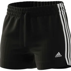 Adidas Essential Slim 3-Stripes short dames black white