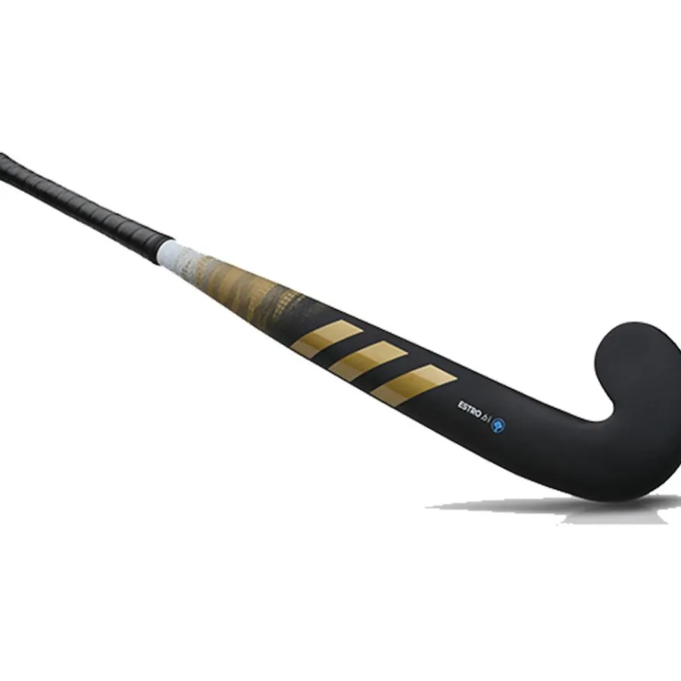 Adidas Estro Wood. 6 I Mid Bow hockeystick junior black gold