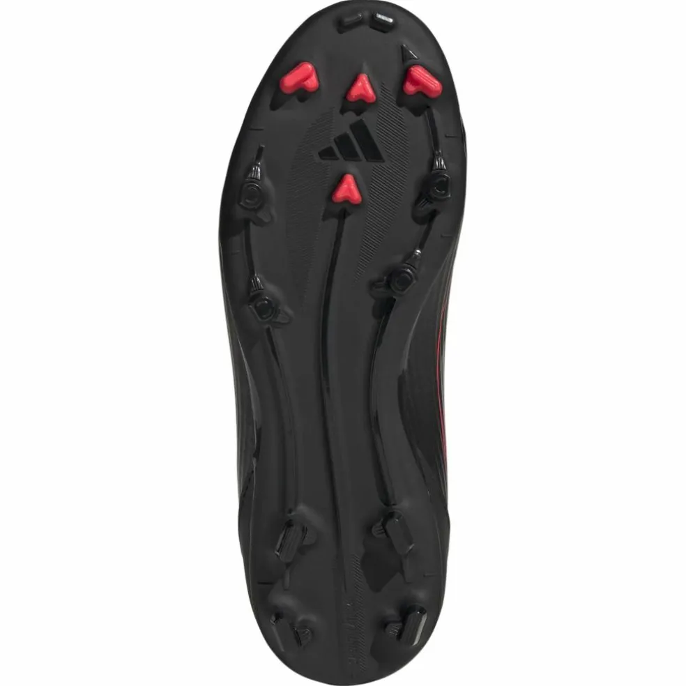 Adidas F50 League Mid FG MG voetbalschoenen junior core black iron metallic lucid red