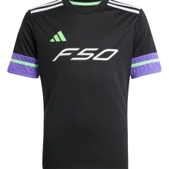 Adidas F50 voetbalshirt junior black purple rush