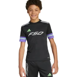 Adidas F50 voetbalshirt junior black purple rush