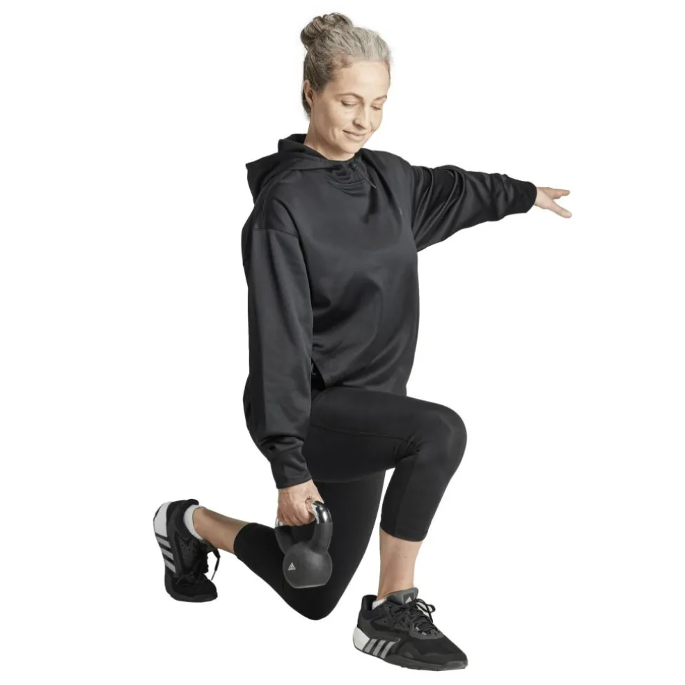 Adidas Game and Go hoodie dames black white