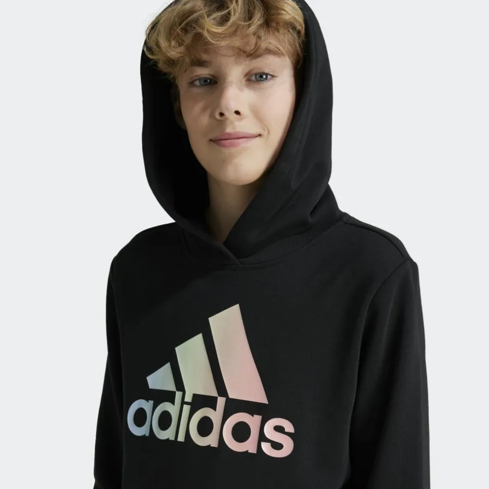 Adidas Metallic Print hoodie junior black