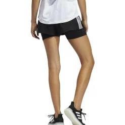 Adidas Pacer 3-Stripes 2-in-1 short dames black