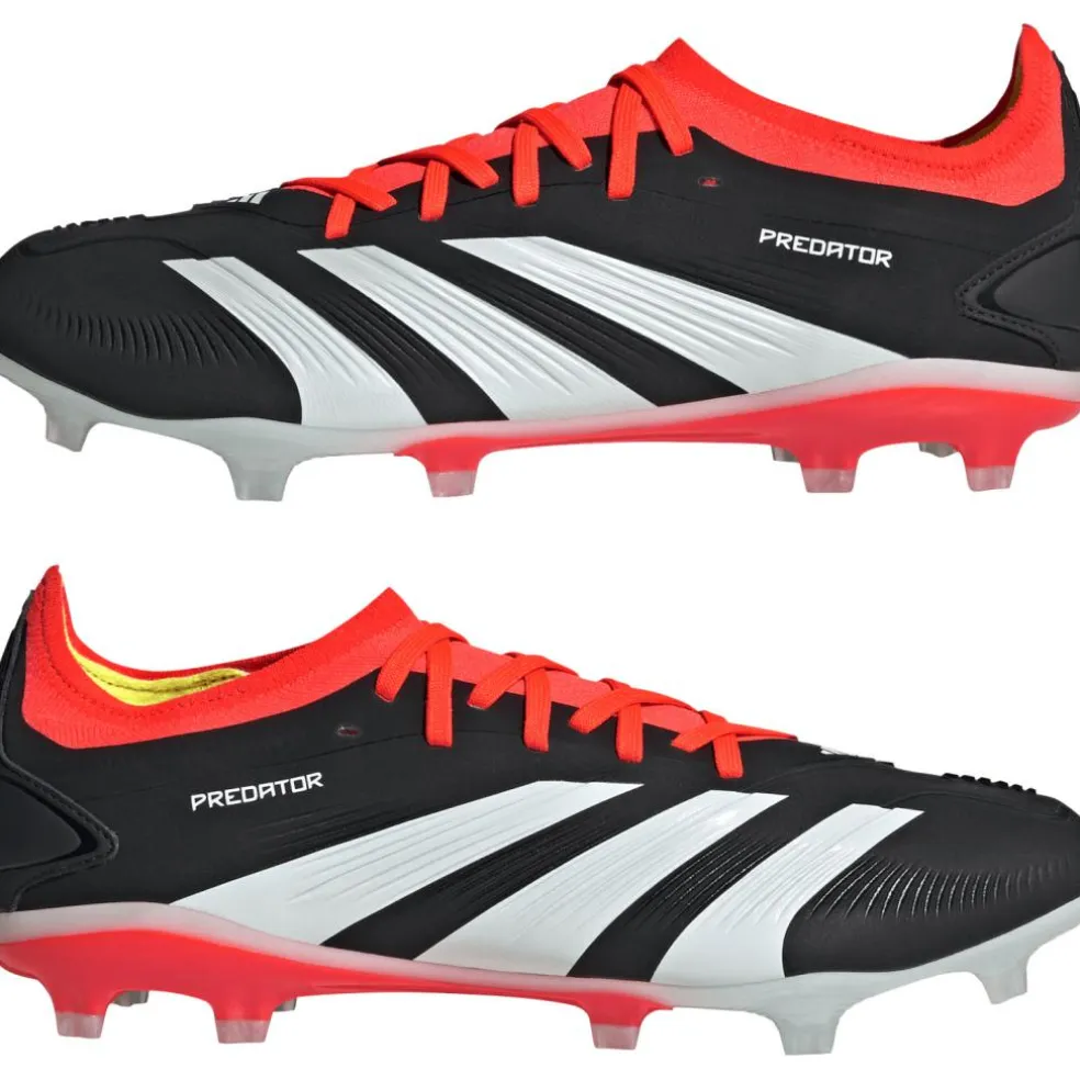 Adidas Predator 24 Pro FG voetbalschoenen heren core black cloud white solid red
