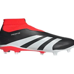 Adidas Predator League Laceless FG voetbalschoenen heren core black cloud white solar red