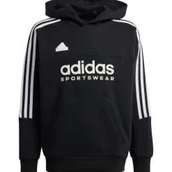 Adidas Tiro fleece hoodie junior black white