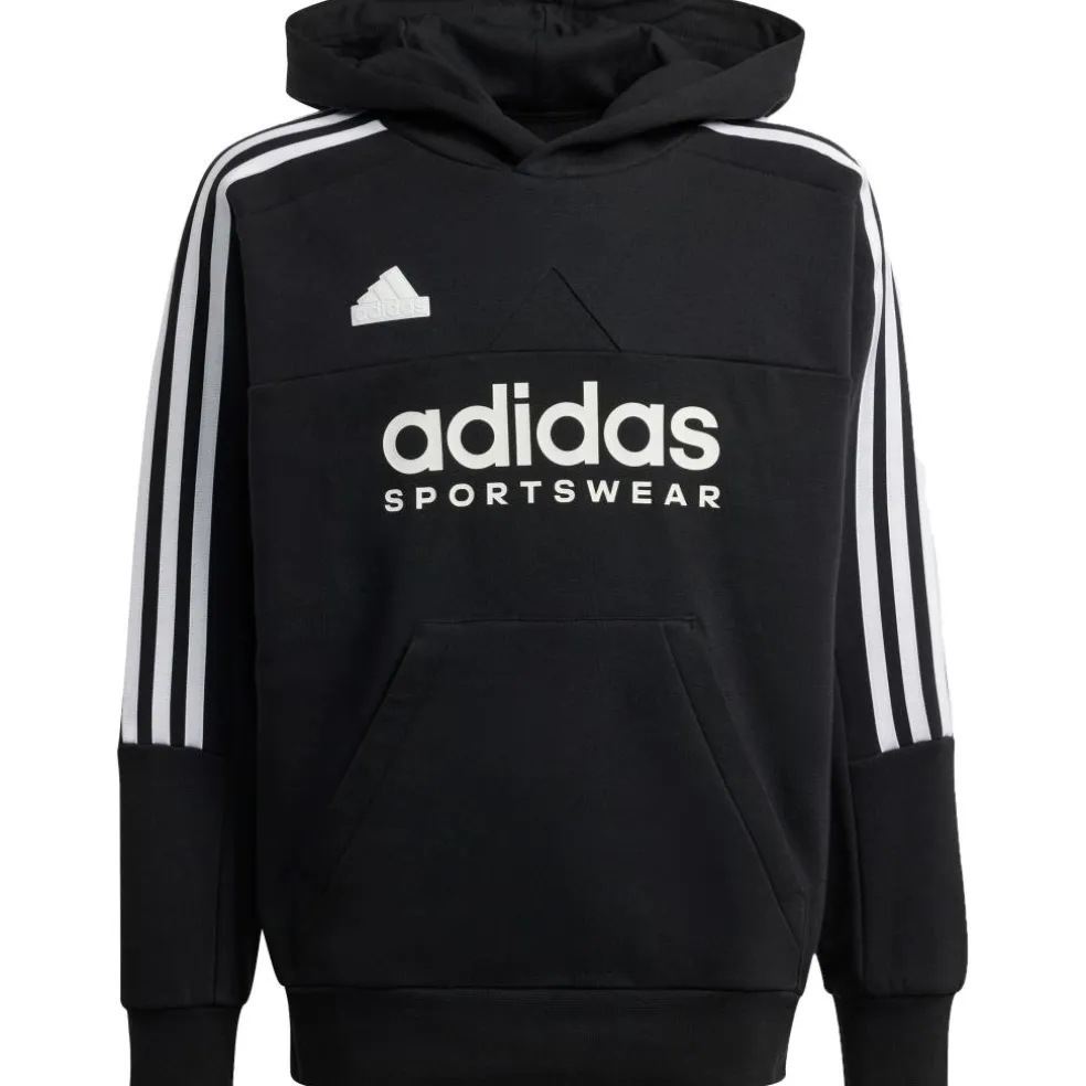 Adidas Tiro fleece hoodie junior black white