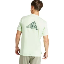 Adidas Workout Woven shirt heren semi green spark black