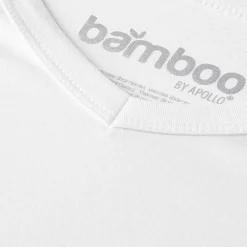 Apollo Bamboo V-hals shirt heren white 2-pack