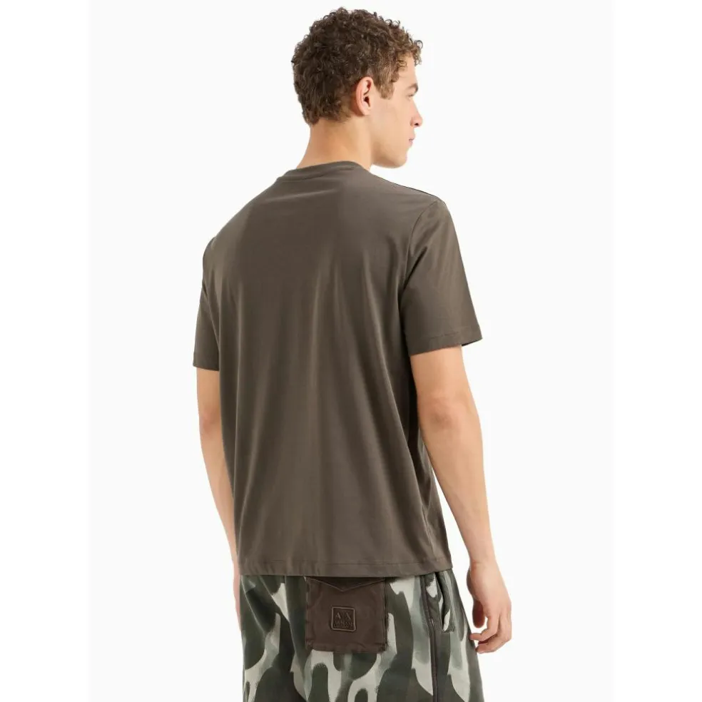 Armani Exchange 6DZTHCZJBYZ shirt heren black olive