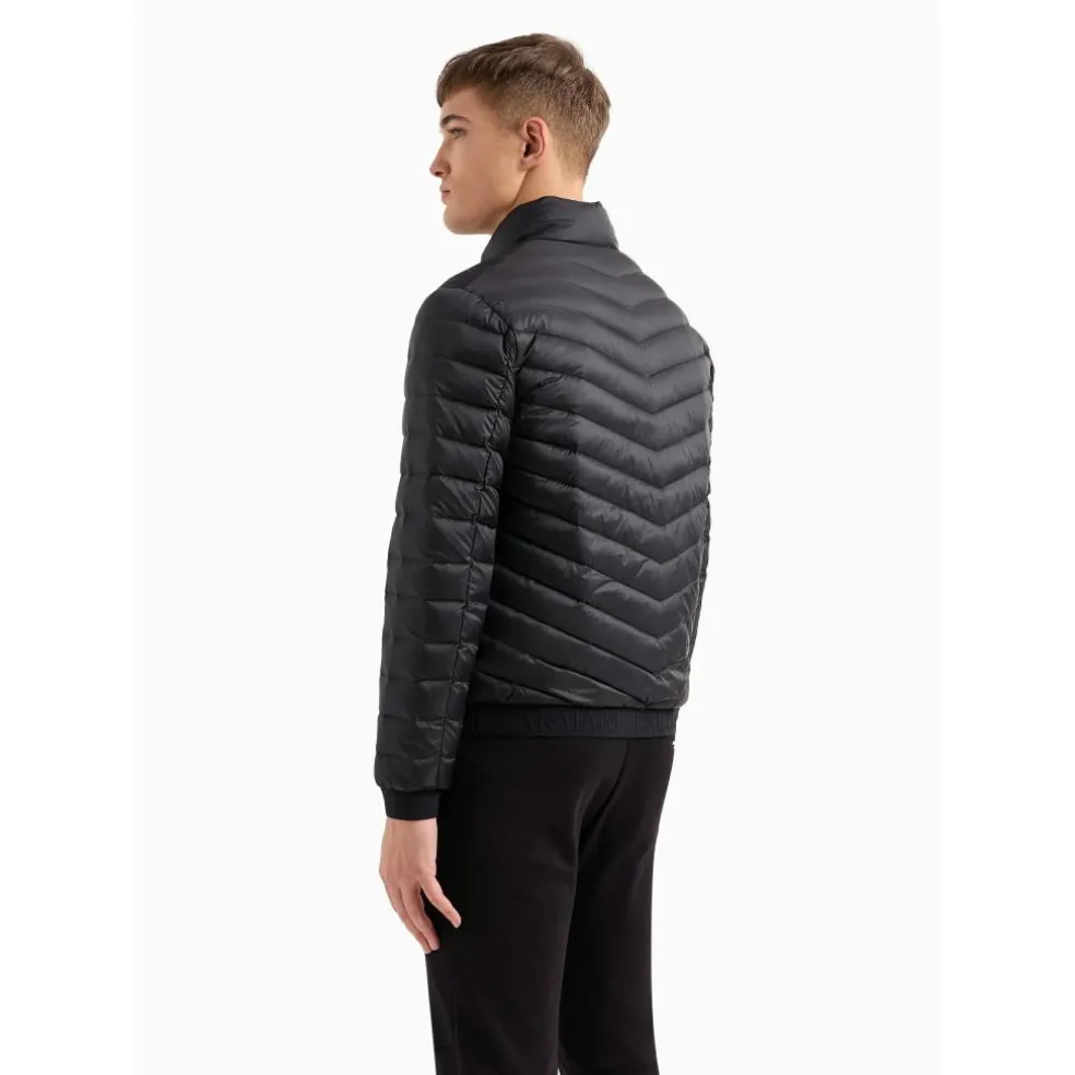 Armani Exchange 8NZB52ZNW3Z winterjas heren black melange grey