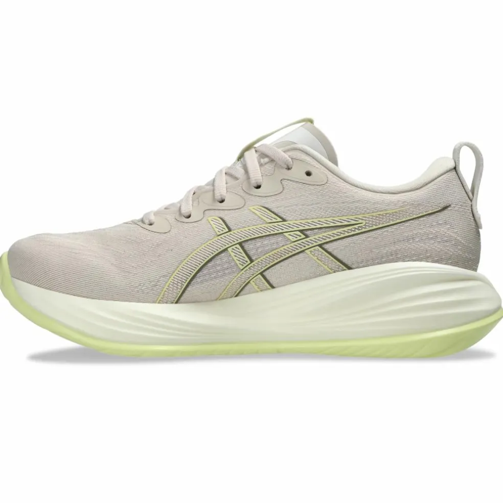 Asics Gel-Cumulus 27 hardloopschoenen dames mineral beige huddle yellow