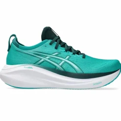 Asics Gel-Nimbus 27 hardloopschoenen heren wave teal saxon green