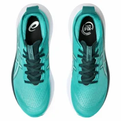 Asics Gel-Nimbus 27 hardloopschoenen heren wave teal saxon green
