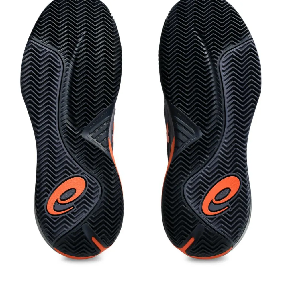 Asics Gel-Resolution X Clay tennisschoenen heren greyish purple nova orange