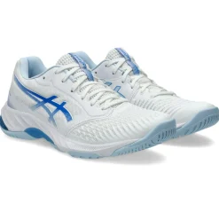 Asics Netburner Ballistic FF 3 indoorschoenen dames white blue coast