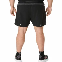 Asics Road 5 inch hardloopbroek heren performance black graphite grey