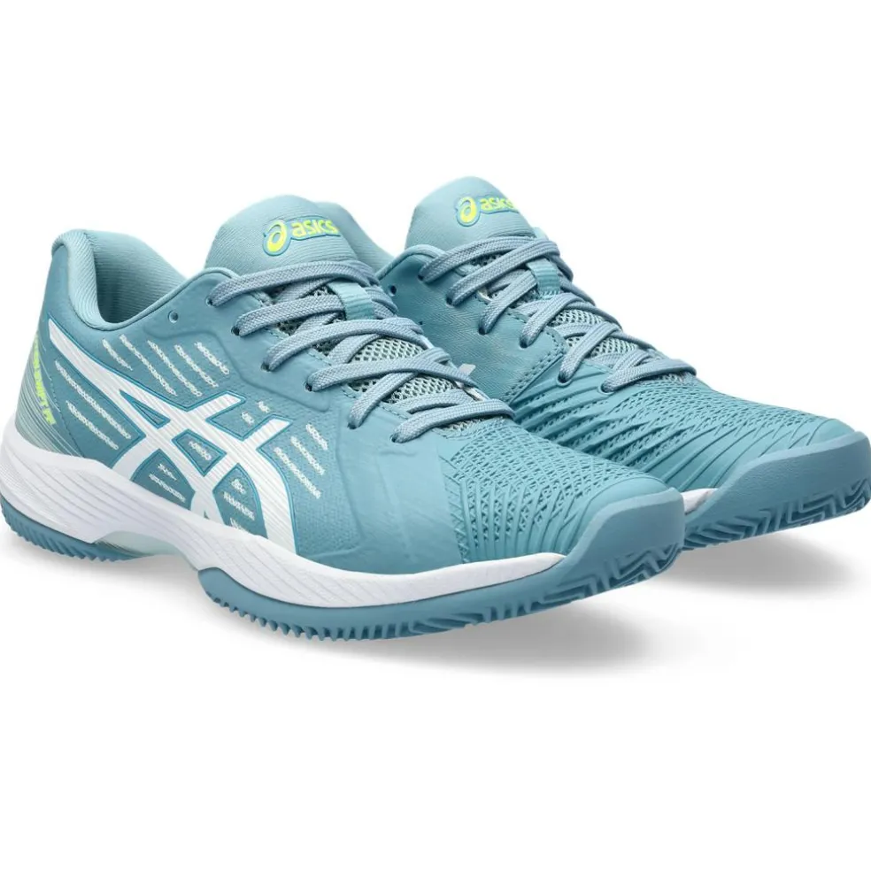 Asics Solution Swift FF Clay tennisschoenen dames gris blue white