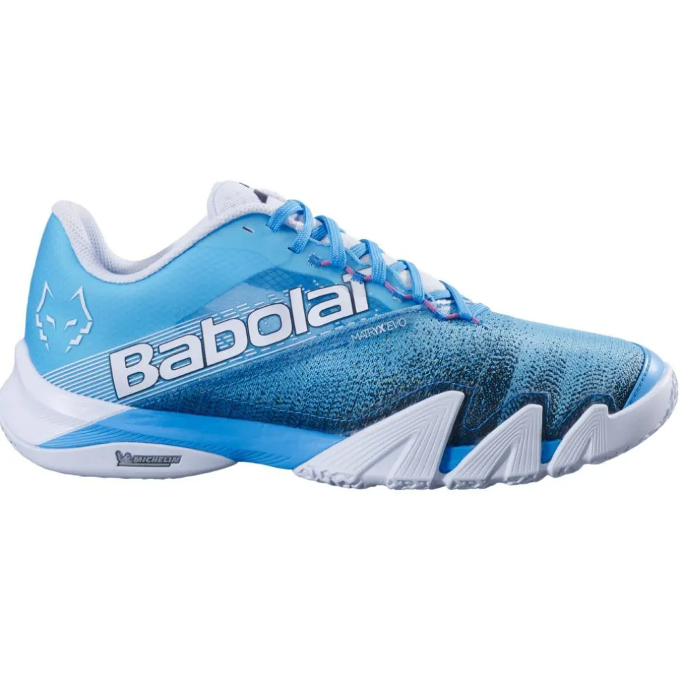 Babolat Jet Premura 2 Homme Lebron padelschoenen heren cyan blue white