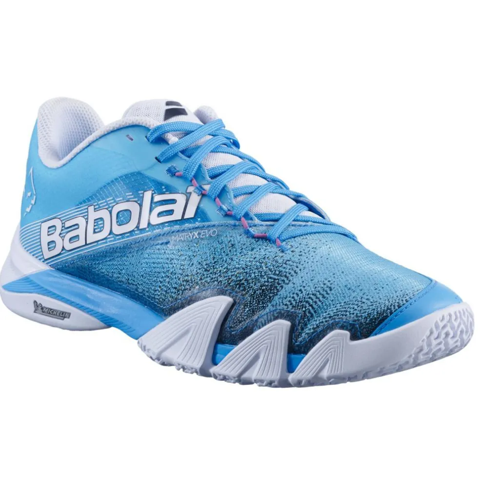 Babolat Jet Premura 2 Homme Lebron padelschoenen heren cyan blue white