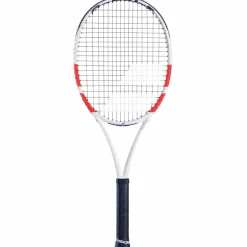 Babolat Pure Strike 100 Gen4 tennisracket wit rood ZWART