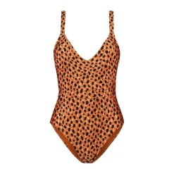 Beachlife Leopard Spots V-hals badpak dames