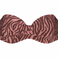 Beachlife Zebra bandeau bikini top dames