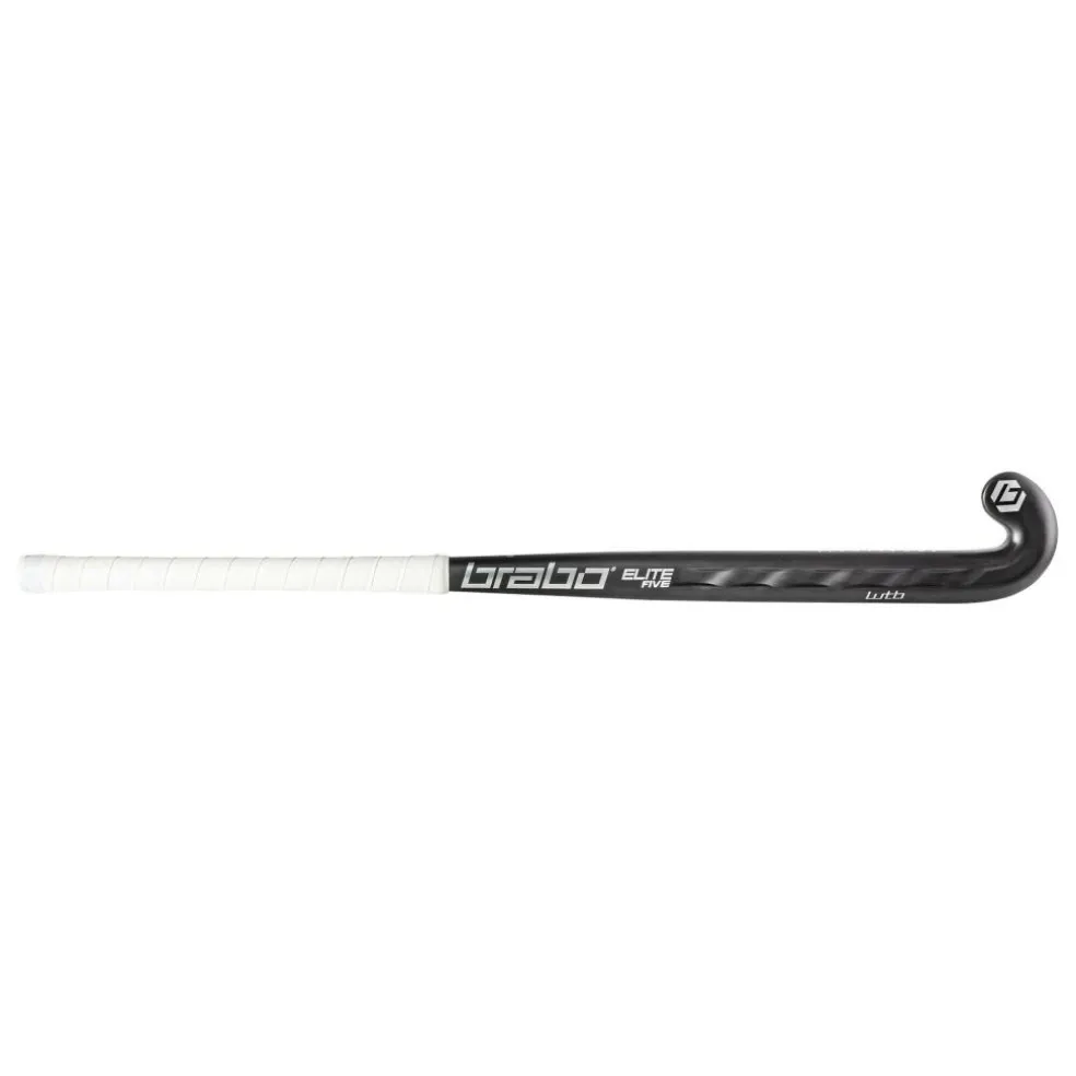 Brabo Elite 5 Carbon WTB Extreme Low Bow hockeystick black silver - 36,5 inch L