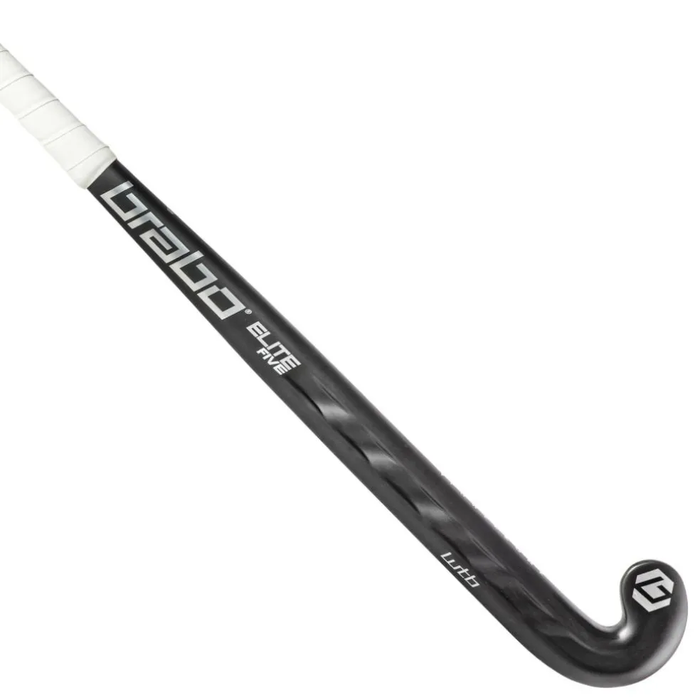 Brabo Elite 5 Carbon WTB Extreme Low Bow hockeystick black silver - 36,5 inch L