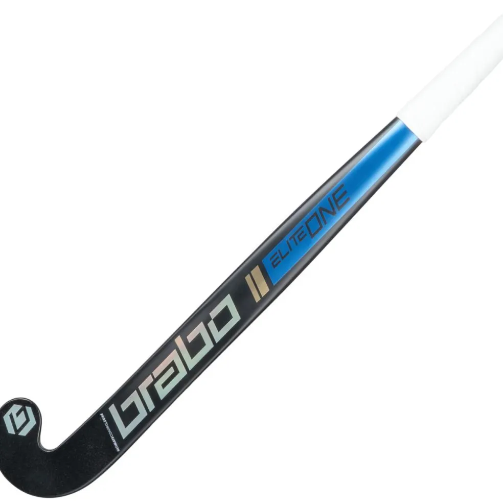 Brabo Elite 1 WTB Forged Carbon Extreme Low Bow hockeystick navy gold