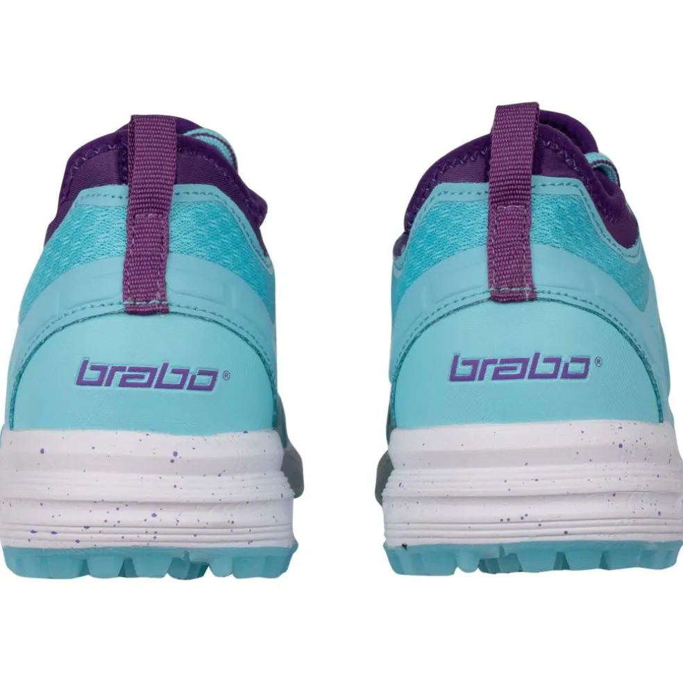 Brabo Elite hockeyschoenen junior mint purple