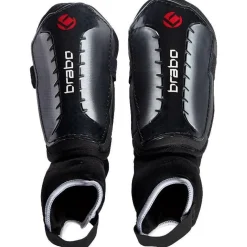 Brabo F4 Metallic scheenbeschermers junior zwart
