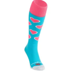 Brabo Hearts hockeysokken aqua pink