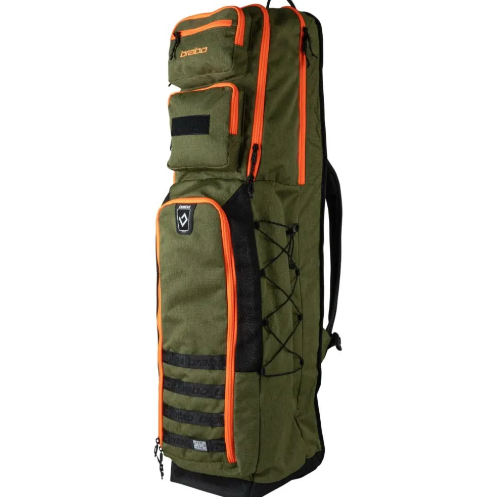 Brabo Traditional 5 sticks hockeytas green orange