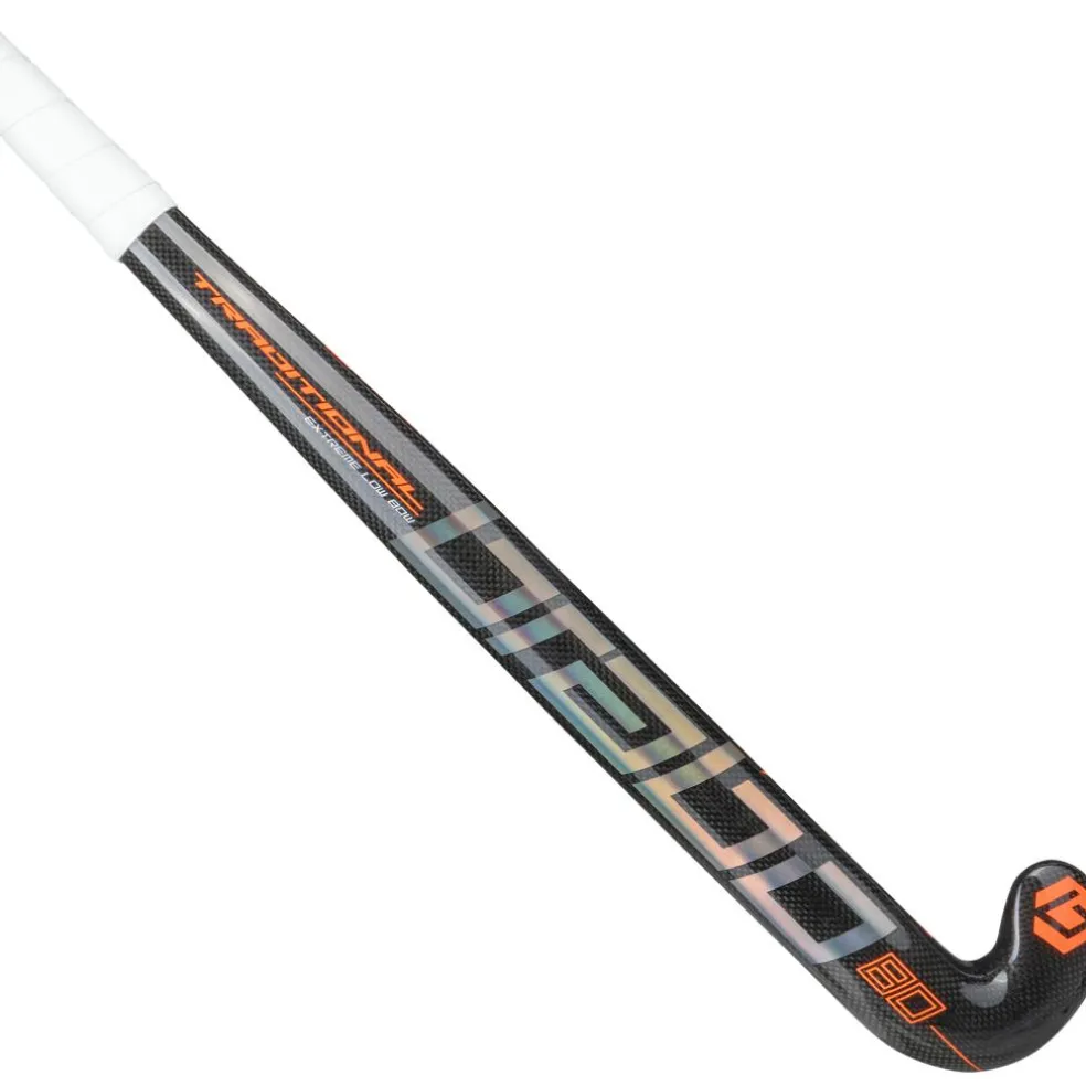Brabo Traditional Carbon 80 Extreme Low Bow hockeystick black orange
