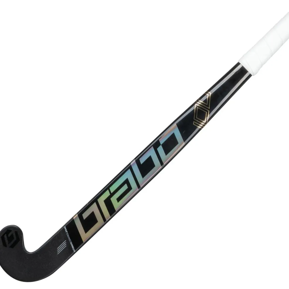 Brabo Traditional Carbon 100 Extreme Low Bow hockeystick black gold