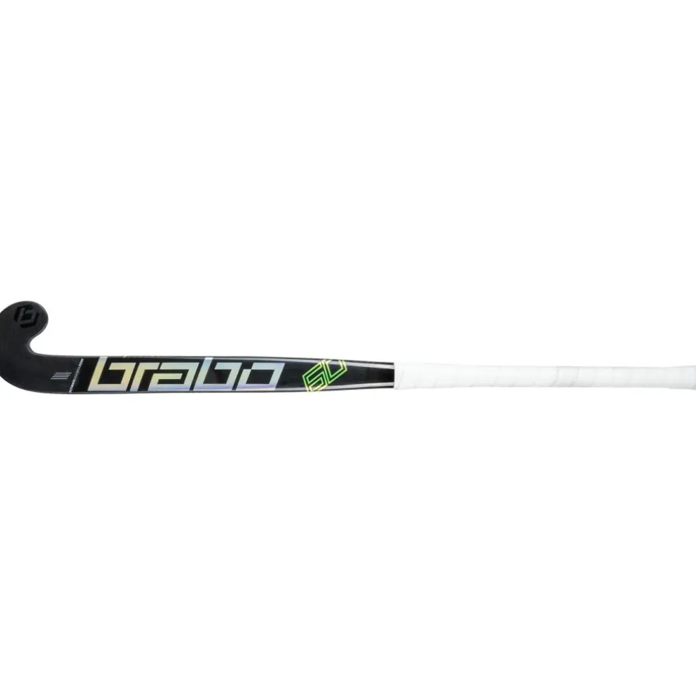 Brabo Traditional Carbon 60 Low Bow hockeystick black neongreen